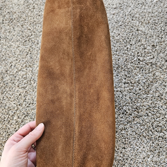 LIKE NEW SUEDE MADEWELL MYLIE BAG RUSSET - Picture 5 of 6